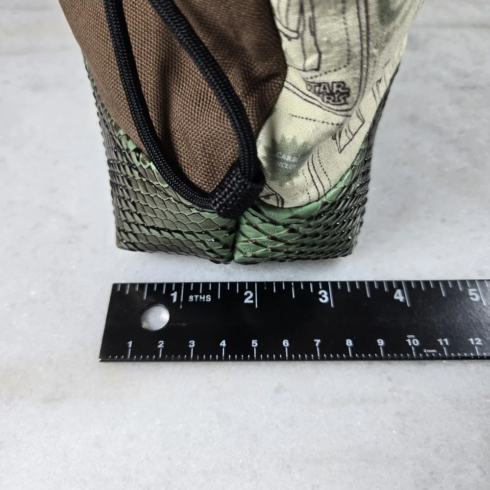 Star Wars The Child Grogu Drawstring Backpack Green Snakeskin Baby Yoda